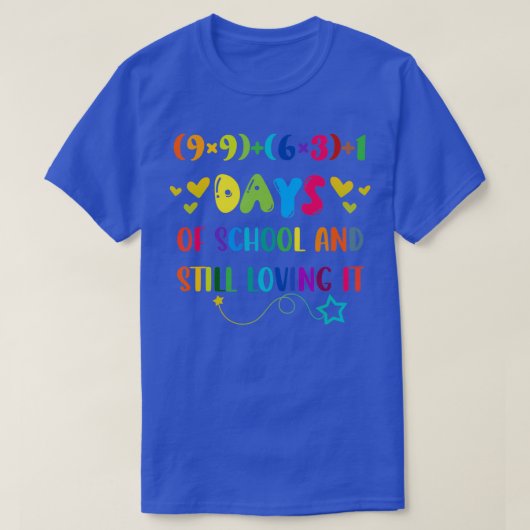 100 dagen school en nog steeds 1 t-shirt (Design voorkant)