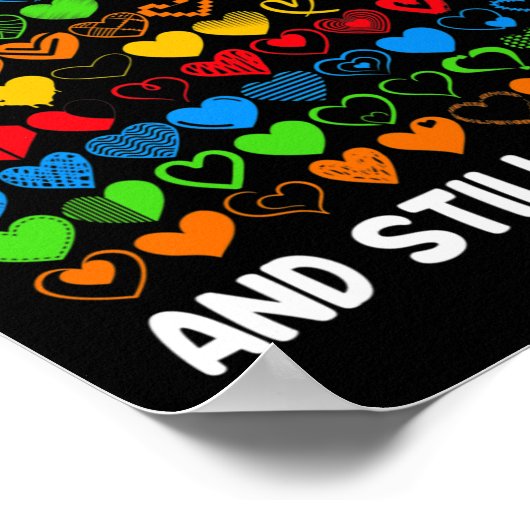 100 dagen school en nog steeds dol op het meisjesh poster (Hoek)