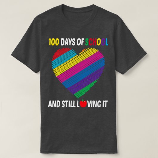 100 dagen school en nog steeds gelukkig t-shirt (Design voorkant)