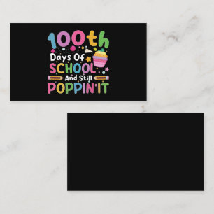 100 dagen school en nog steeds knallende meid  visitekaartje