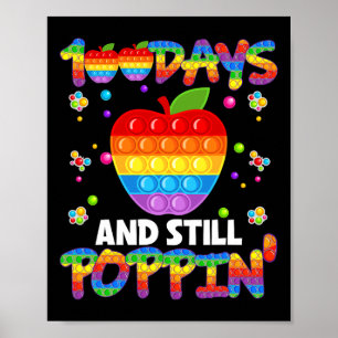 100 dagen school en nog steeds papaverwijn 100 dag poster