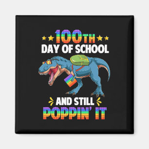 100 dagen school en nog steeds poppin het 100e dag magneet