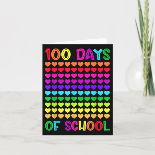100 dagen school en nog steeds van het houden hart kaart (Voorkant)