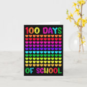 100 dagen school en nog steeds van het houden hart kaart (Gele Bloem)