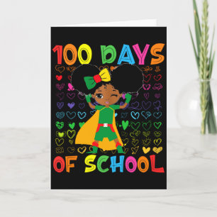 100 dagen school en zwarte geschiedenis maand Afri Kaart