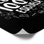 100 dagen school Feliz Dias de Escuela Student G Poster (Hoek)