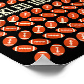 100 dagen school, Football 100e dag Poster (Hoek)