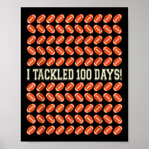 100 dagen school, Football 100e dag Poster