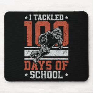 100 dagen school Football 100ste dag voor jongens Muismat