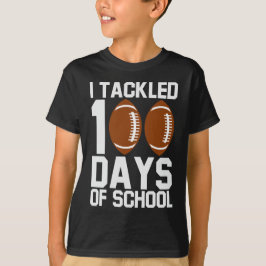 100 dagen School Football Design T-shirt