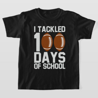 100 dagen School Football Design T-shirt