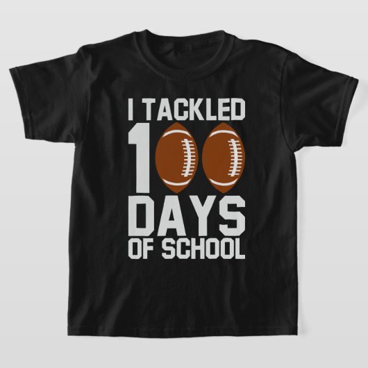 100 dagen School Football Design T-shirt (Laagn)