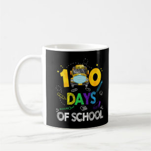 100 dagen school Funny Bus Face Mask Colorful Bo Koffiemok