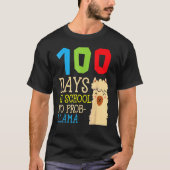 100 dagen school geen prob llama, Cute Alpaca Stud T-shirt (Voorkant)
