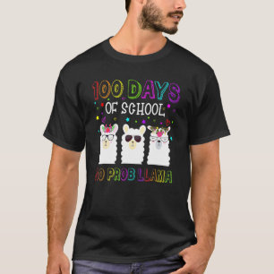 100 dagen school geen probllama Llama docenten stu T-shirt