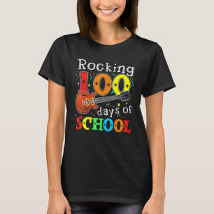 100 dagen school gelukkig 100e schooldag t-shirt