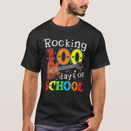 100 dagen school gelukkig 100e schooldag t-shirt (Voorkant)
