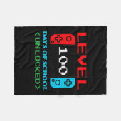 100 dagen school geopend 3 fleece deken (Voorkant (Horizontaal))