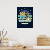 100 Dagen School Grappige Coole Dinosaurus School Poster (Keuken)