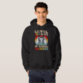 100 dagen school grappige gamervideogames jongens hoodie (Voorkant volledig)