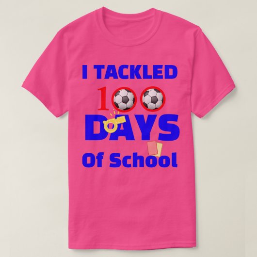 100 dagen school grappige Kinderen die teruggeven  T-shirt (Design voorkant)