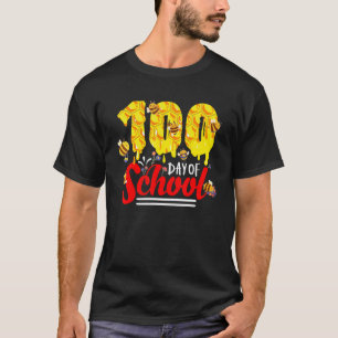 100 dagen school groep schattige bijen grappige le t-shirt