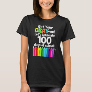 100 dagen school halen je kraak op 100e dag Teac T-shirt