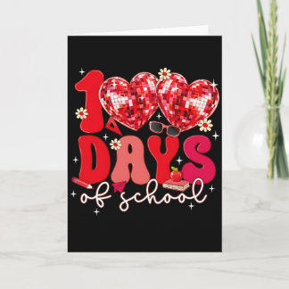 100 dagen school hart disco stijl leraar rood kaart