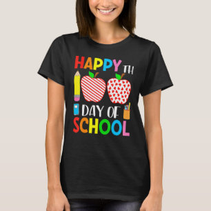 100 Dagen School Hart Strepen Leraar En Student T-shirt