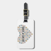 💖 100 dagen School Heart Design Bagagelabel (Voorkant verticaal)