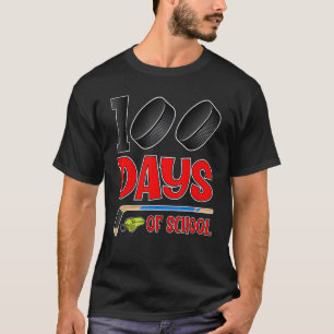 100 dagen school hockey student kinderen leraar t-shirt