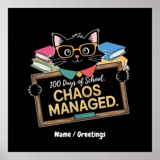100 dagen school hoe deze grappige leraar overleef poster (Voorkant)