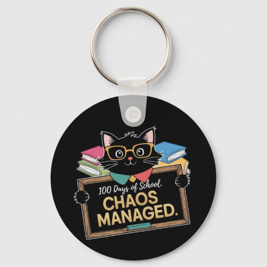 100 dagen school hoe deze grappige leraar overleef sleutelhanger (Voorkant)