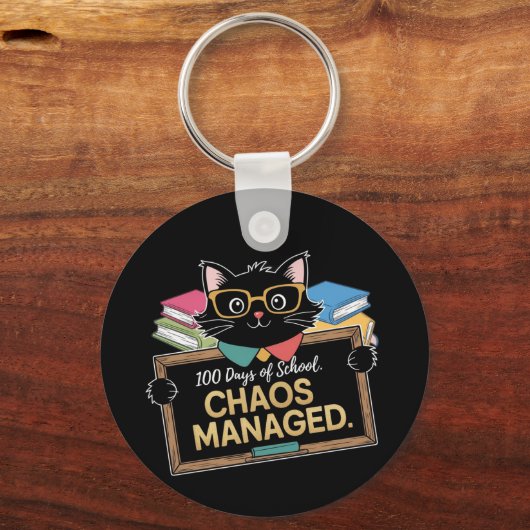 100 dagen school hoe deze grappige leraar overleef sleutelhanger (Voorkant)