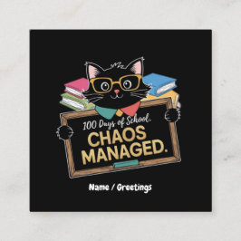 100 dagen school hoe deze grappige leraar overleef vierkante visitekaartje