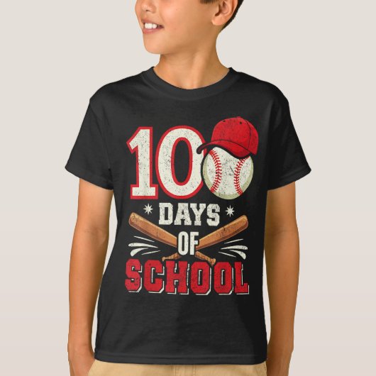 ⚾ 100 dagen school – Home Run Edition! ⚾ T-shirt (Voorkant)