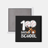 100 Dagen School Honkbal Coach Honkbal Student Magneet (Voorkant / Achterkant)
