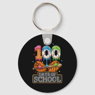 100 dagen school honkbal ijsdruppel student sleutelhanger