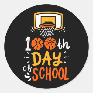 100 dagen school honkbal ronde sticker