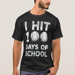 100 dagen school honkbal vintage leraar kinderen 1 t-shirt