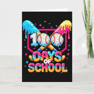 100 dagen school ijs honkbalspeler voor k kaart