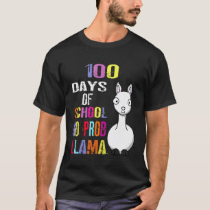 100 dagen school is geen probleem lama Lama Leraar T-shirt