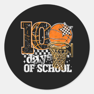 100 dagen school jongens kinderen 100ste dag van s ronde sticker