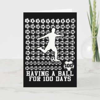 100 dagen school jongens voetbal 100ste dag van sc kaart