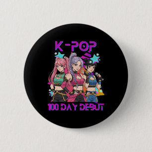 100 dagen school K Pop 100 dagen sterker kinderen Ronde Button 5,7 Cm