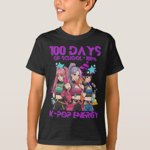 100 dagen school K-pop 100 dagen sterker kinderen T-shirt