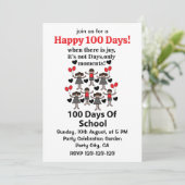 100 dagen school kaart (Staand voorkant)