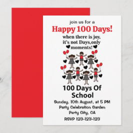 100 dagen school kaart