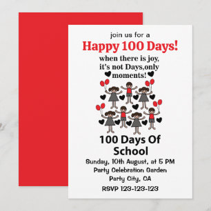 100 dagen school kaart