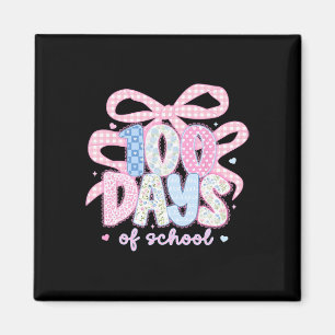 100 Dagen School Kant Coquette Strik Meisje Vrouwe Magneet